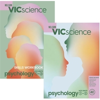 VicScience Psychology VCE 1&2 SB WB Value Pack with Nelson MindTap 15 Months