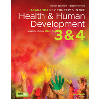 Jacaranda Key Concepts in VCE Health and Human Development VCE Units 3&4, learnON & Print
