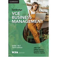 Cambridge VCE Business Management Units 1&2