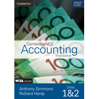 Cambridge VCE Accounting Units 1 and 2 Print Bundle (Txtbk, Int Txtbk and Wkbk)