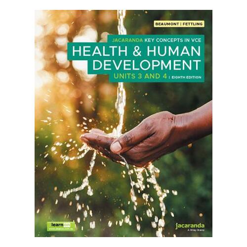 Jacaranda Key Concepts in VCE Health & Human Development Units 3 & 4 8e, learnON and Print