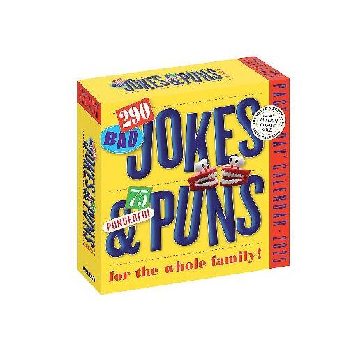 290 Bad Jokes & 75 Punderful Puns Page-A-Day Calendar 2025: For the Whole Family!