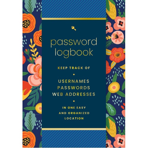 Password  Logbook (Hip Floral)